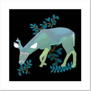 Deer artwork Posters and Art